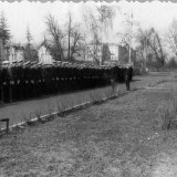 Построение перед парадом на главном плацу училища