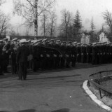 Построение перед парадом на главном плацу училища